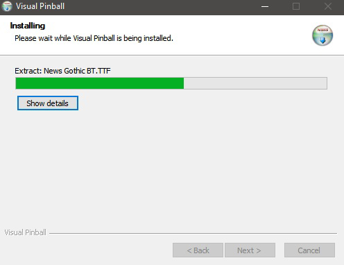 Instalowanie Visual Pinball