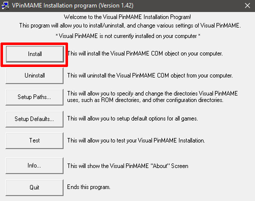 Instalacja VPinMame